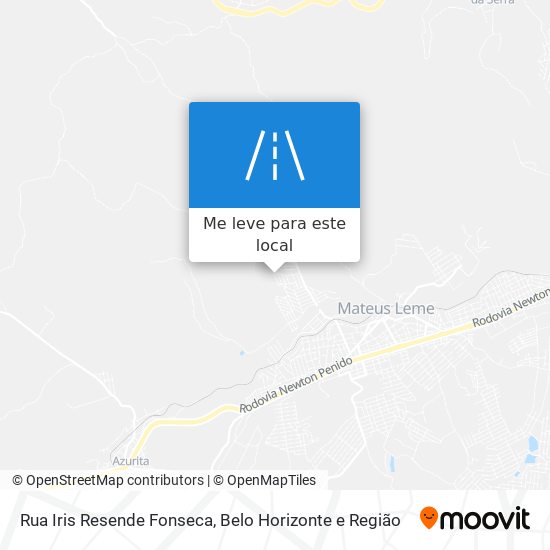 Rua Iris Resende Fonseca mapa