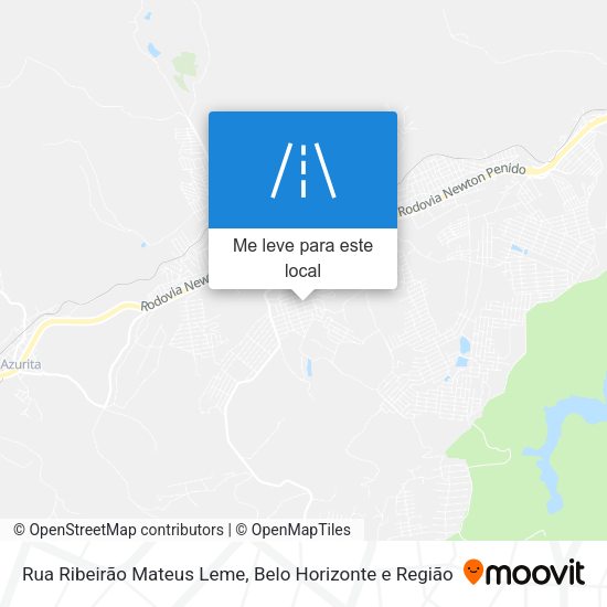 Rua Ribeirão Mateus Leme mapa