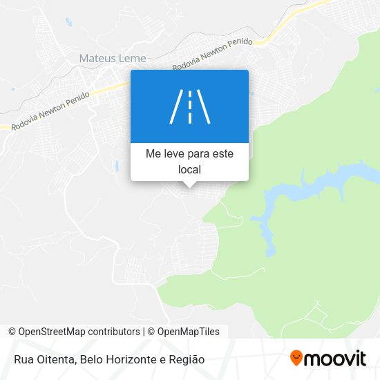 Rua Oitenta mapa