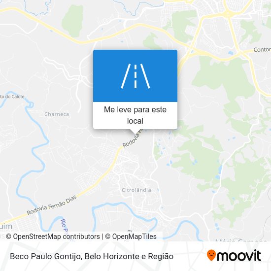 Beco Paulo Gontijo mapa