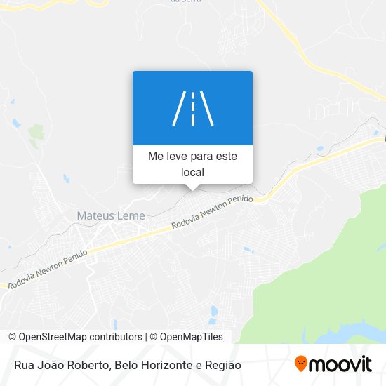 Rua João Roberto mapa