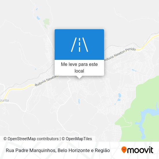 Rua Padre Marquinhos mapa