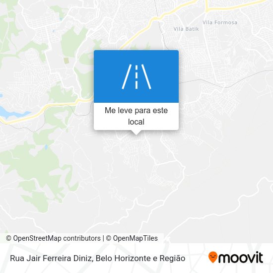 Rua Jair Ferreira Diniz mapa