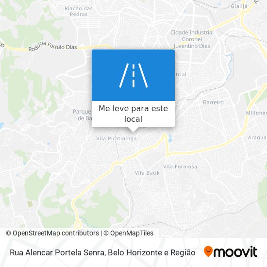 Rua Alencar Portela Senra mapa