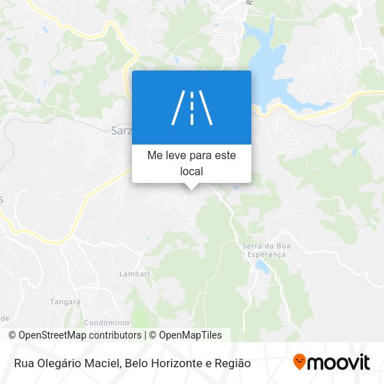 Rua Olegário Maciel mapa