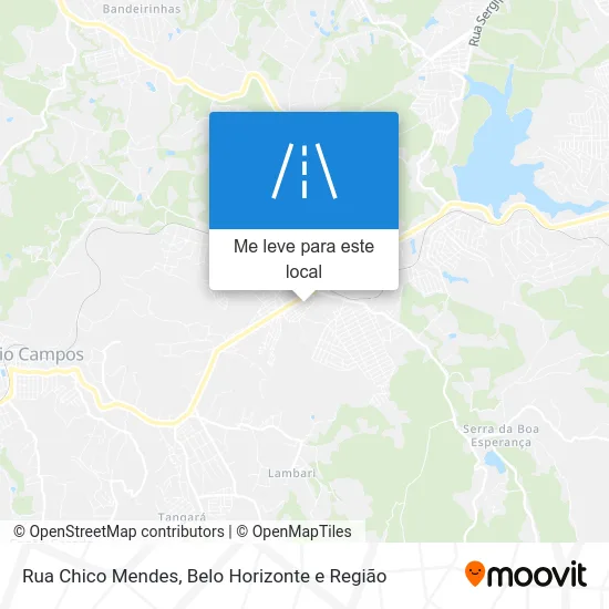 Rua Chico Mendes mapa