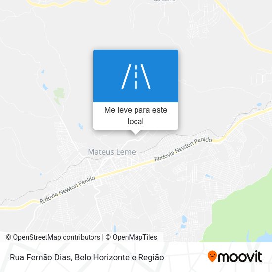 Rua Fernão Dias mapa