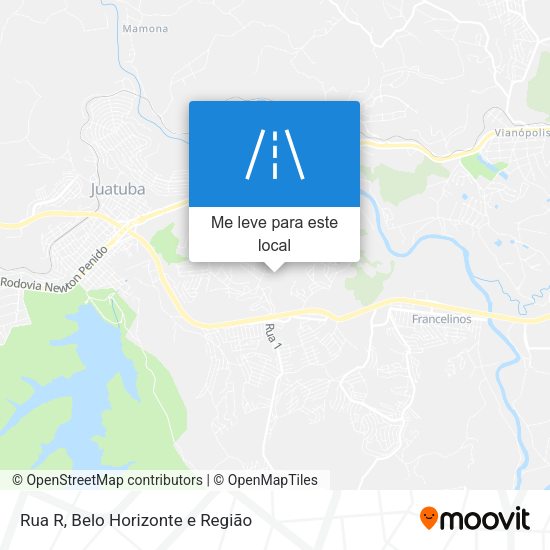 Rua R mapa
