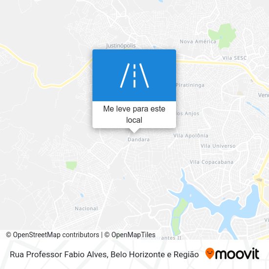 Rua Professor Fabio Alves mapa