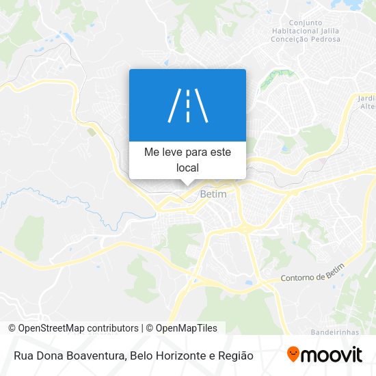 Rua Dona Boaventura mapa