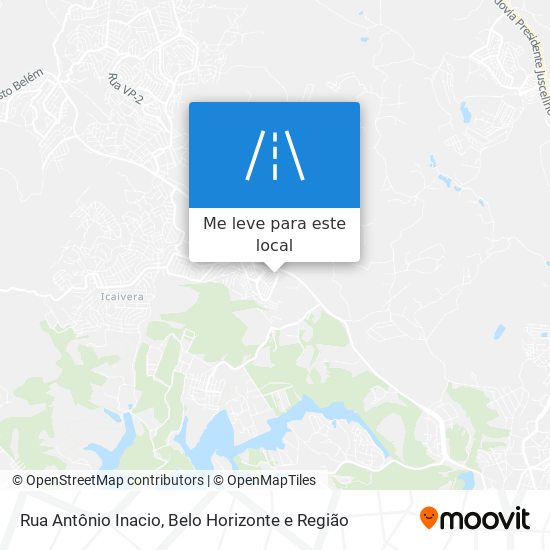 Rua Antônio Inacio mapa