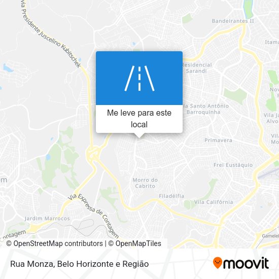 Rua Monza mapa