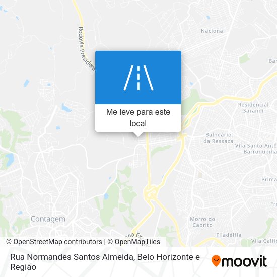 Rua Normandes Santos Almeida mapa