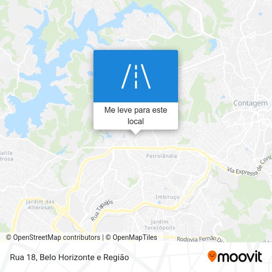 Rua 18 mapa