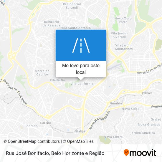 Rua José Bonifacio mapa