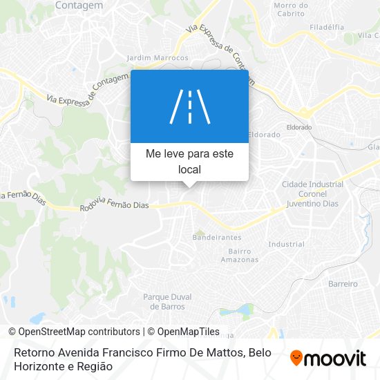 Retorno Avenida Francisco Firmo De Mattos mapa
