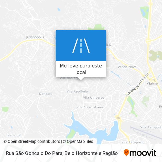 Rua São Goncalo Do Para mapa