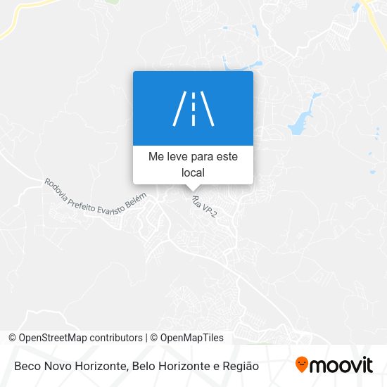 Beco Novo Horizonte mapa