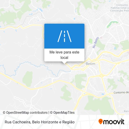 Rua Cachoeira mapa