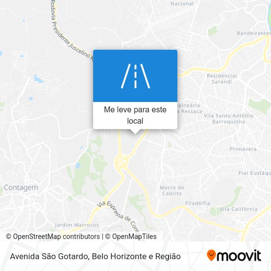 Avenida São Gotardo mapa