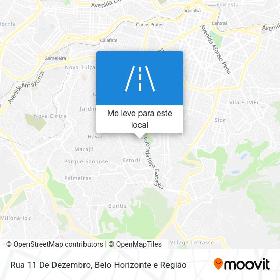 Rua 11 De Dezembro mapa