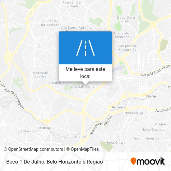 Beco 1 De Julho mapa