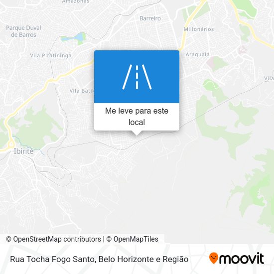 Rua Tocha Fogo Santo mapa