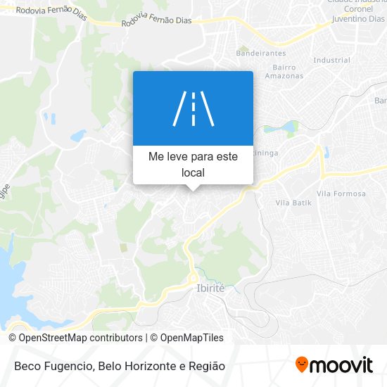 Beco Fugencio mapa