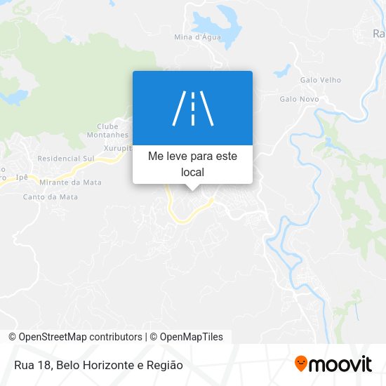 Rua 18 mapa