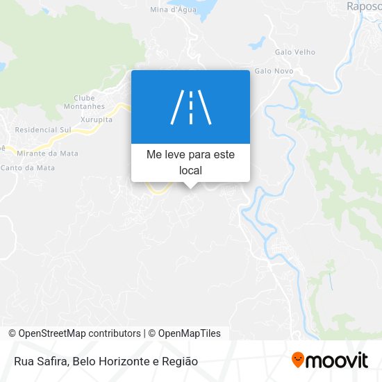 Rua Safira mapa