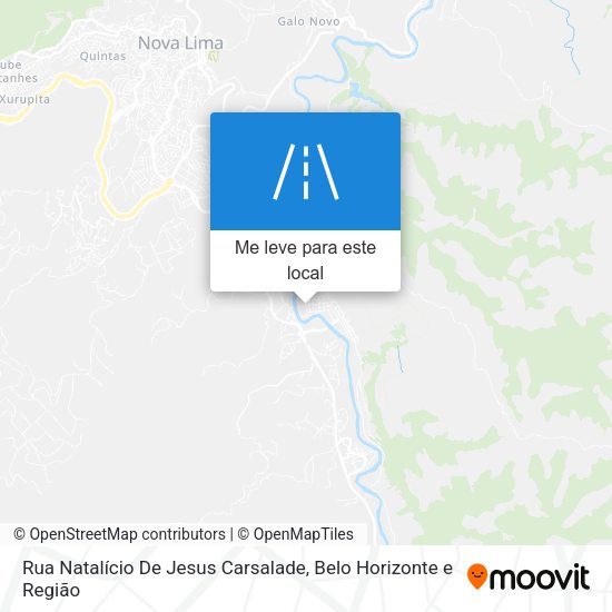 Rua Natalício De Jesus Carsalade mapa