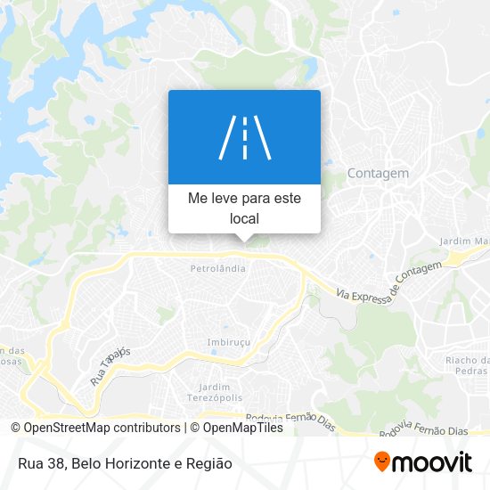 Rua 38 mapa