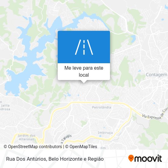 Rua Dos Antúrios mapa