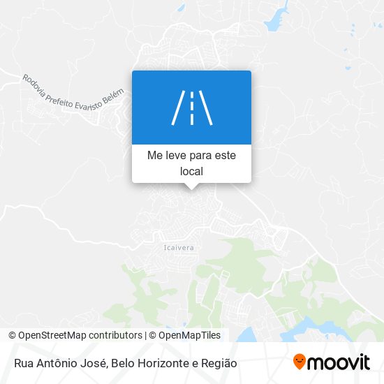 Rua Antônio José mapa