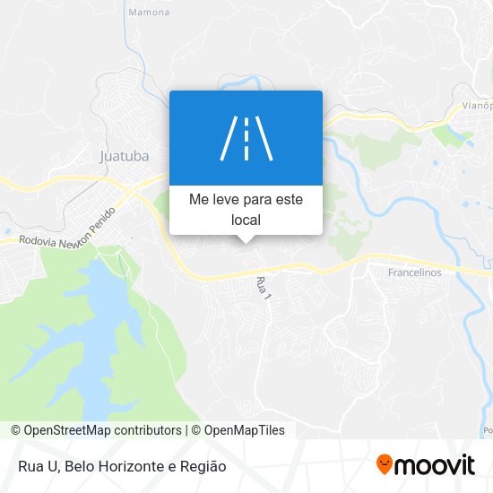 Rua U mapa