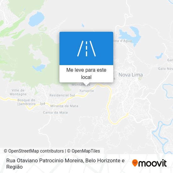 Rua Otaviano Patrocinio Moreira mapa