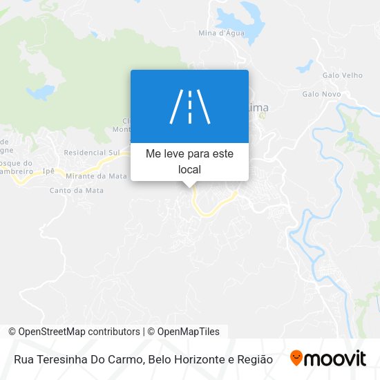 Rua Teresinha Do Carmo mapa