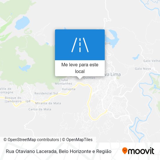 Rua Otaviano Lacerada mapa