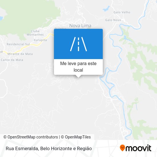 Rua Esmeralda mapa