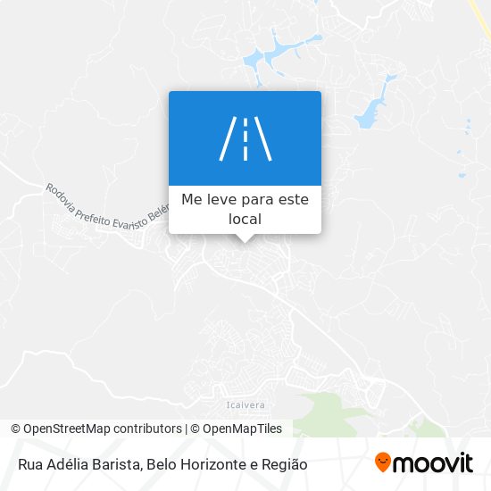 Rua Adélia Barista mapa