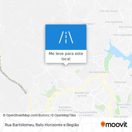 Rua Bartolomeu mapa