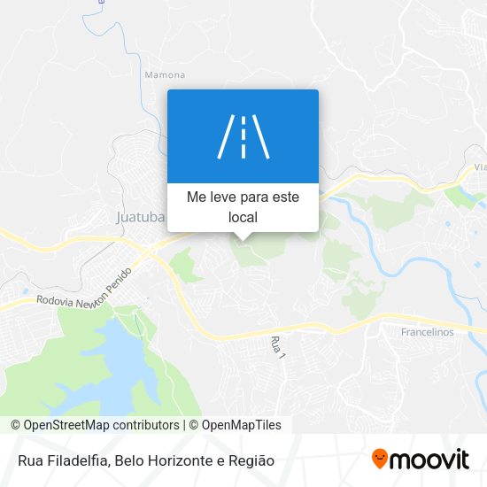 Rua Filadelfia mapa