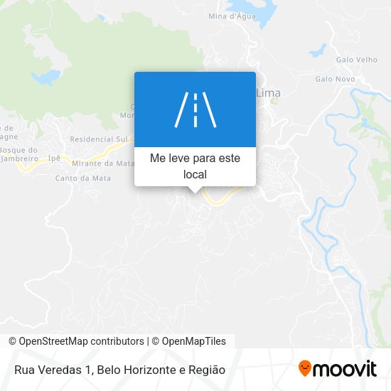 Rua Veredas 1 mapa
