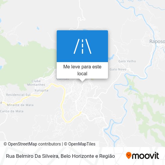 Rua Belmiro Da Silveira mapa
