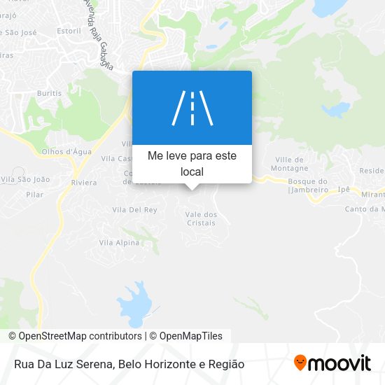 Rua Da Luz Serena mapa