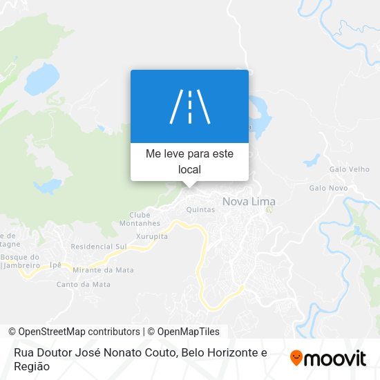 Rua Doutor José Nonato Couto mapa