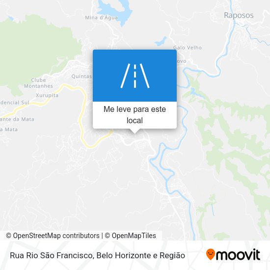 Rua Rio São Francisco mapa