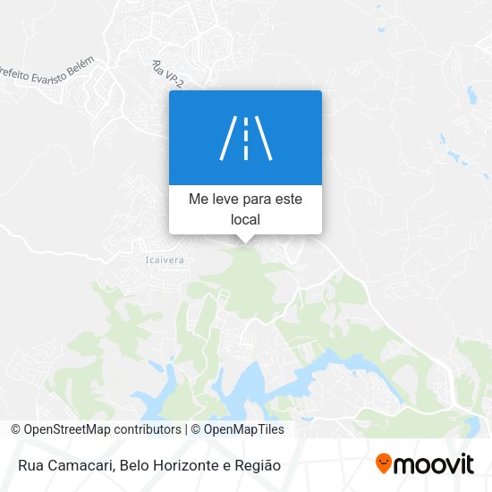 Rua Camacari mapa