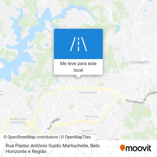 Rua Pastor Antônio Guido Martuchelle mapa
