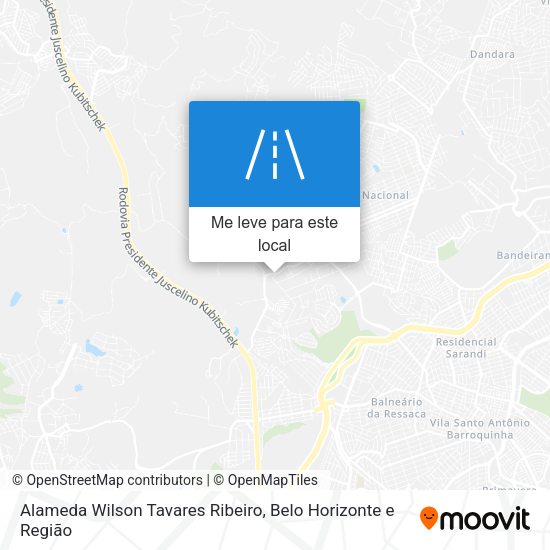 Alameda Wilson Tavares Ribeiro mapa